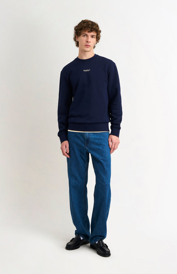 Pringle Of Scotland Men's Crew Neck Sweatshirt In Navy Blue