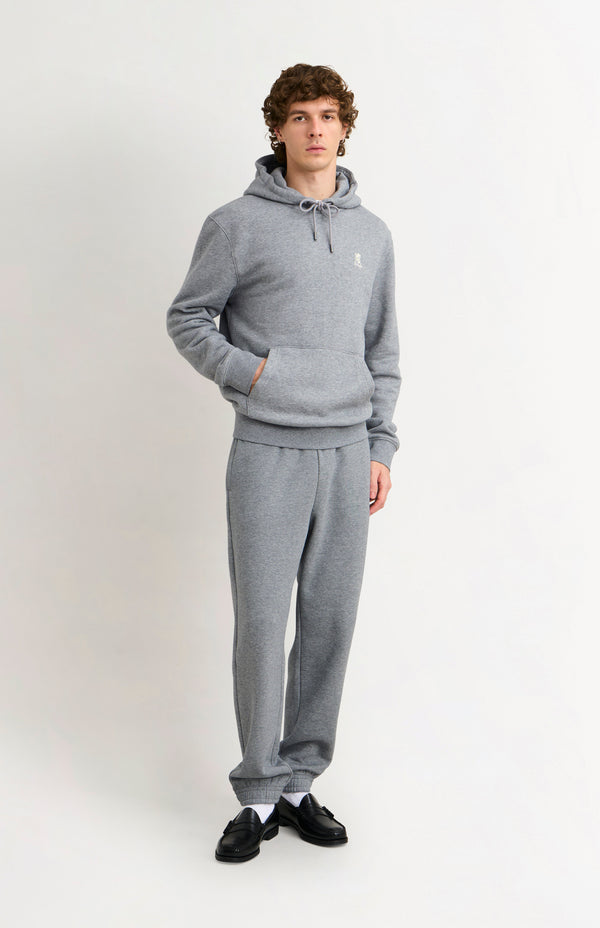 Pringle Of Scotland Men's Hooded Jumper In Grey Melange