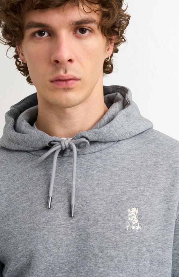 Pringle Of Scotland Men's Hooded Jumper In Grey Melange