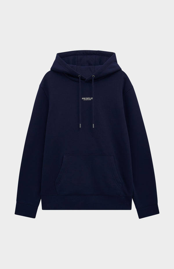 Pringle Of Scotland Men's Hooded Jumper In Navy Blue