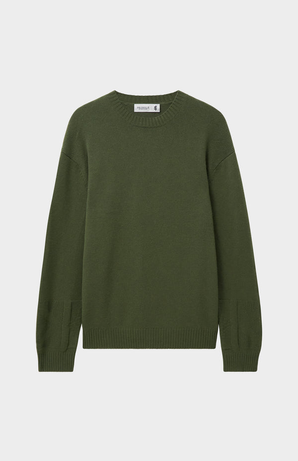 Pringle Of Scotland Men's Round Neck Cashmere Jumper In Evergreen