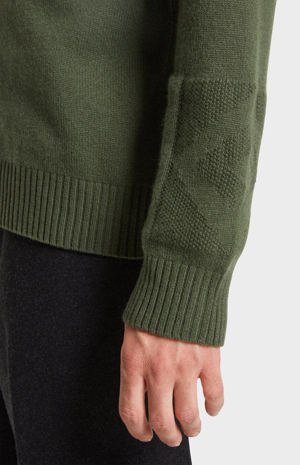 Pringle Of Scotland Men's Round Neck Cashmere Jumper In Evergreen