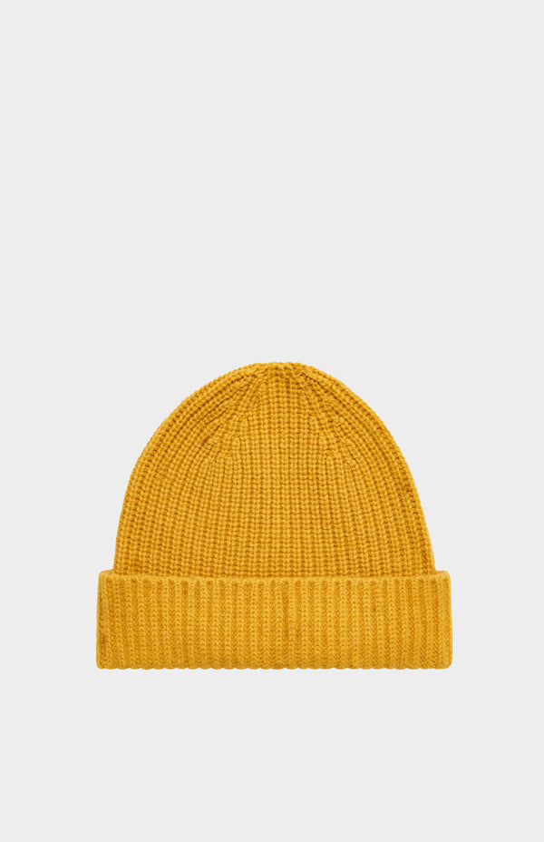 pringle of scotland Lambswool Beanie In Honey