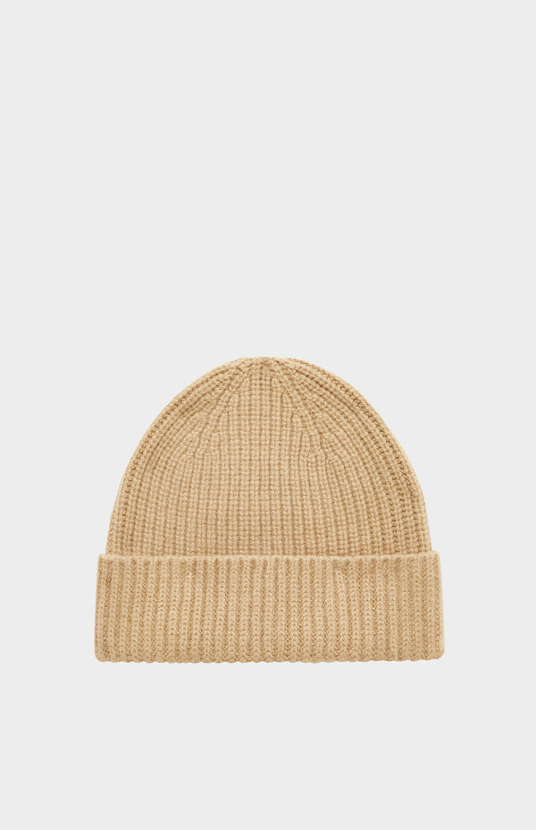 pringle of scotland Lambswool Beanie In Sand