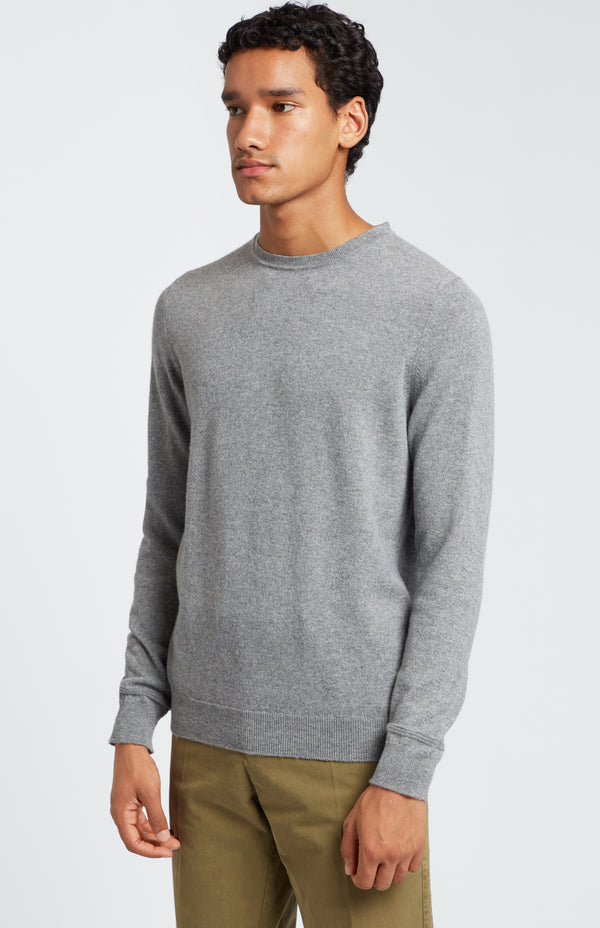 pringle of scotland Scottish Cashmere Jumper In Flannel Grey