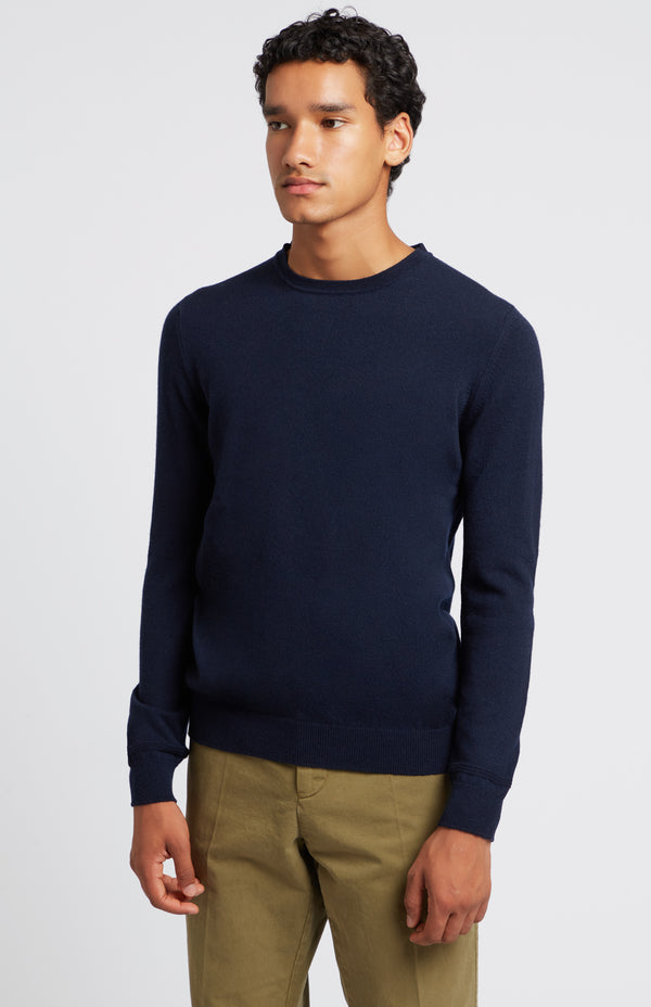 pringle of scotland Scottish Cashmere Jumper In Navy