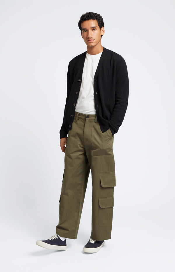 Pringle Of Scotland V Neck Cashmere Cardigan In Black