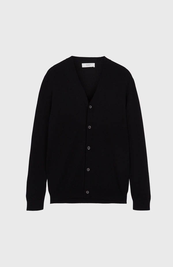 Pringle Of Scotland V Neck Cashmere Cardigan In Black