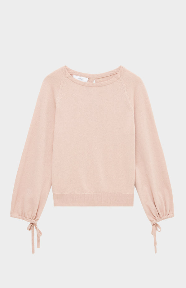 Pringle Of Scotland Women's Lightweight Round Neck Cashmere Jumper In Dusty Pink