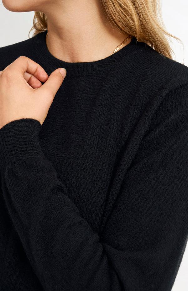 Pringle Of Scotland Womens Classic Round Neck Cashmere Jumper In Black
