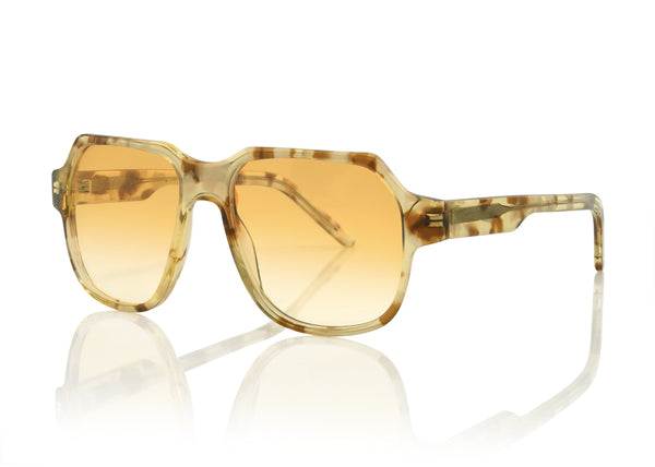 Prism DAKOTA Sunglasses | Clear Tortoiseshell With Caramel Lens