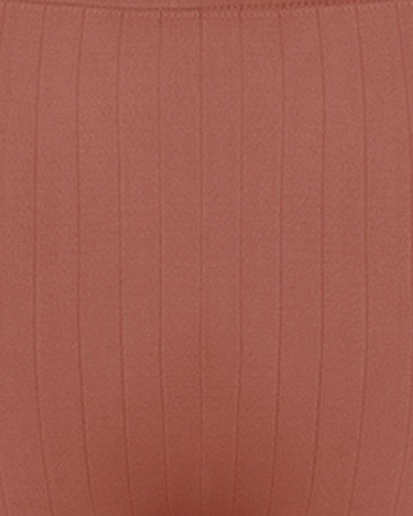 Prism FLAT RIBBED SINCERE Bikini Bra Top | Rusty Pink