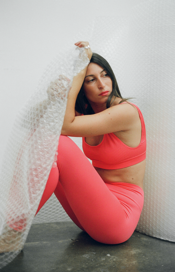 Prism AWAKEN Ribbed Leggings | Cerise