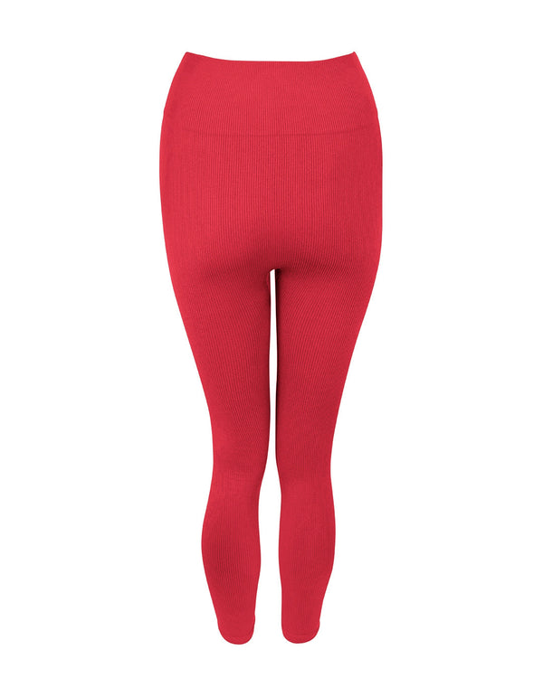 Prism AWAKEN Ribbed Leggings | Cerise
