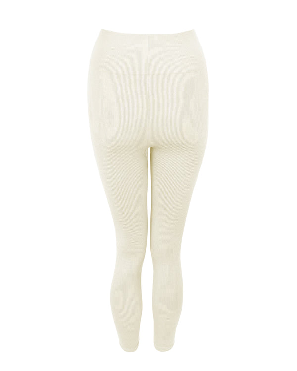 Prism AWAKEN Ribbed Leggings | Cream
