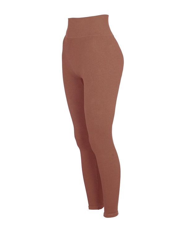 Prism AWAKEN Ribbed Leggings | Rusty Pink