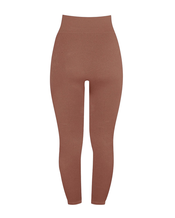 Prism AWAKEN Ribbed Leggings | Rusty Pink