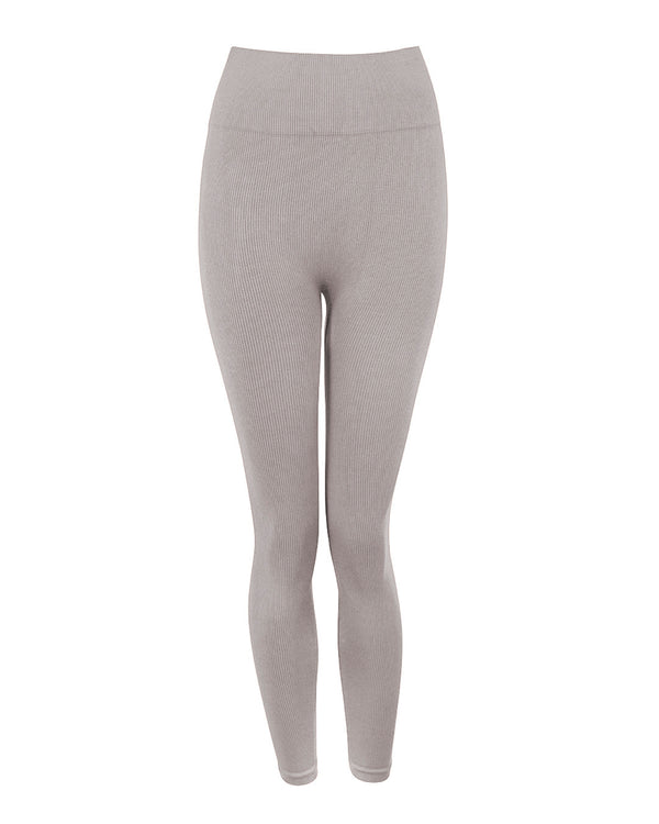prism AWAKEN Ribbed Leggings | Taupe