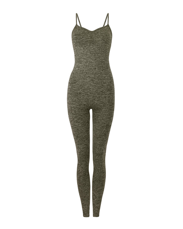 prism BALANCED Unitard | Olive Marl