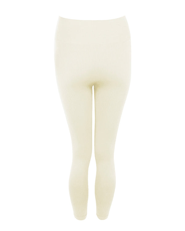 Prism BLITHE Wide Ribbed Leggings | Cream