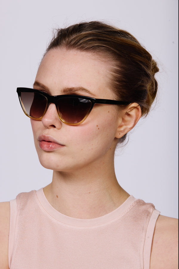 Prism CAIRO Sunglasses | Black To Cream