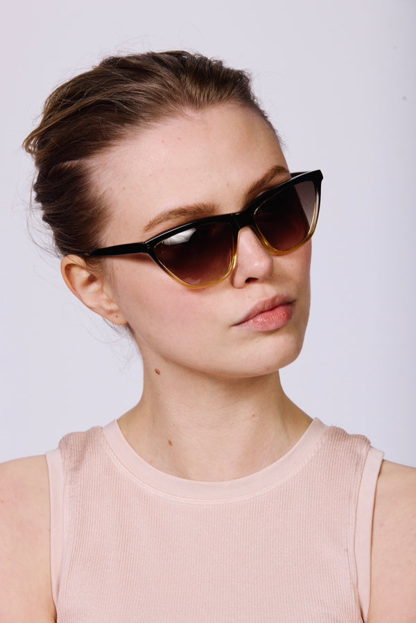 Prism CAIRO Sunglasses | Black To Cream