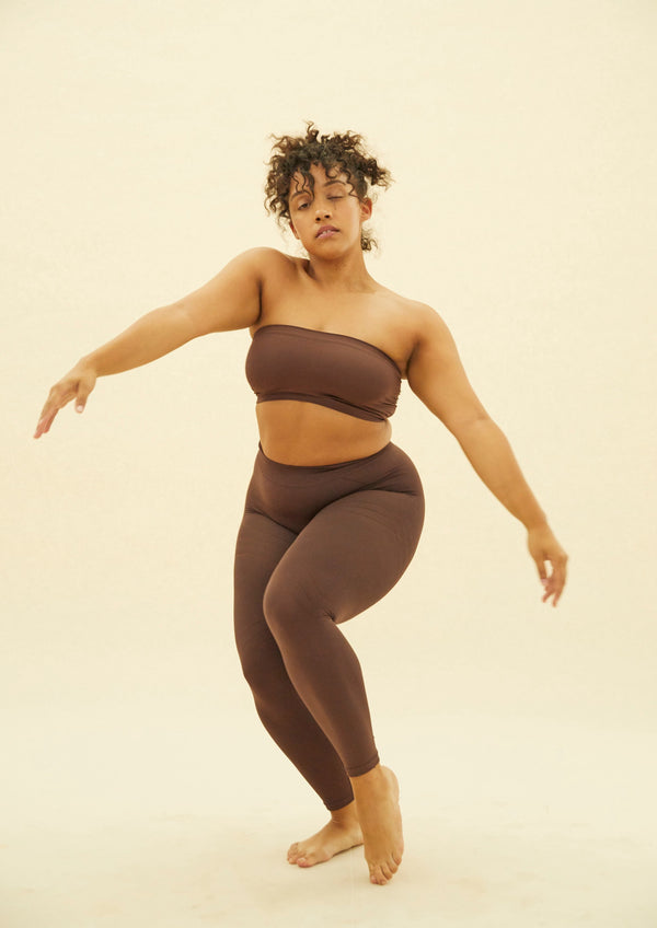 Prism CAPTIVATING Bandeau Bra Top | Chocolate Brown