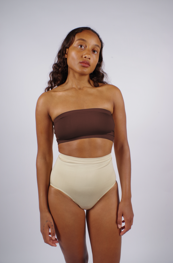 Prism CAPTIVATING Bandeau Bra Top | Chocolate Brown