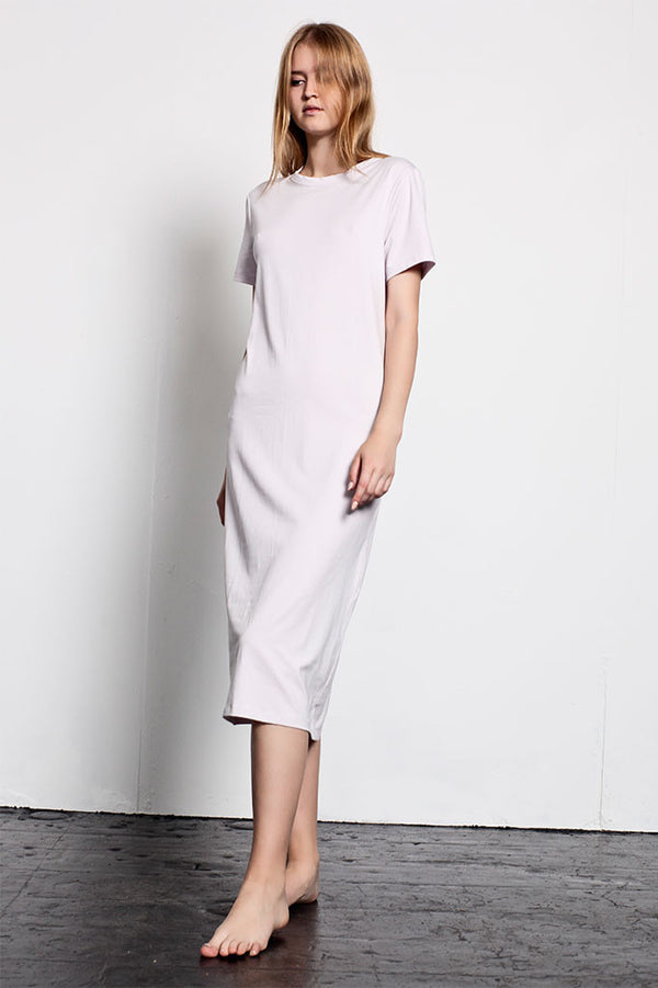 Prism CREW NECK T-SHIRT DRESS | Powder Pink