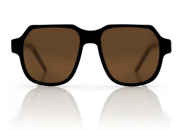 prism DAKOTA Sunglasses | Black with Brown Lens