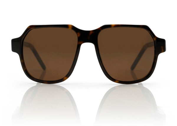 prism DAKOTA sunglasses | Dark Tort with Brown Lens