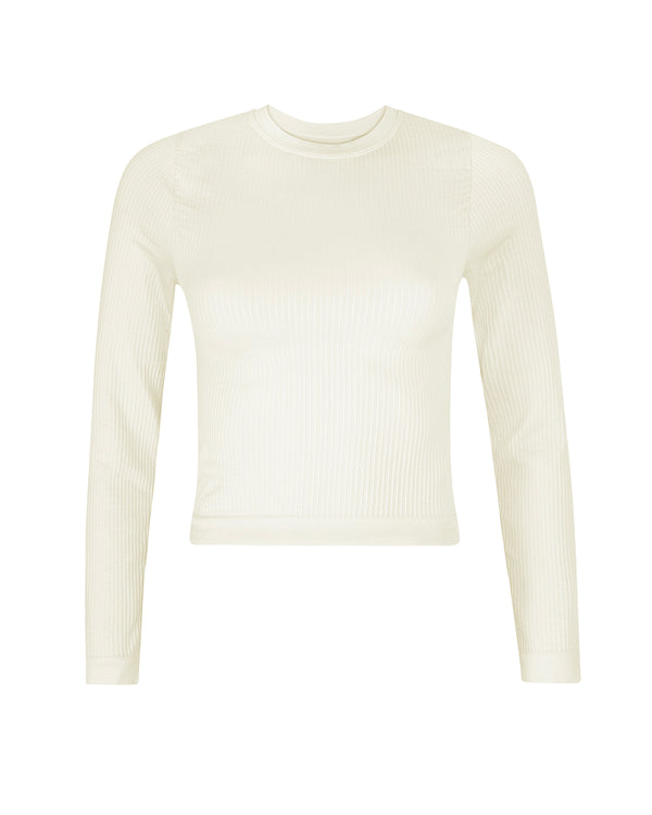 prism EQUILIBRIUM Wide Ribbed Top | Cream
