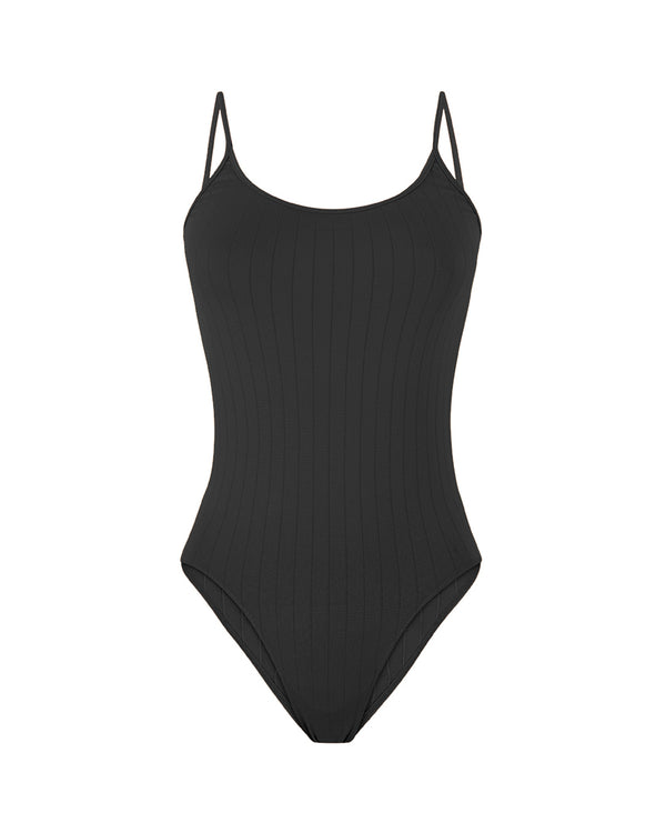 prism FLAT RIBBED GLORIOUS Body Swimsuit | Black