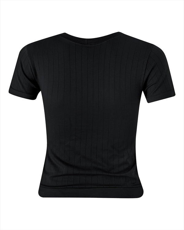 Prism FLAT RIBBED SAPIENT T-Shirt | Black