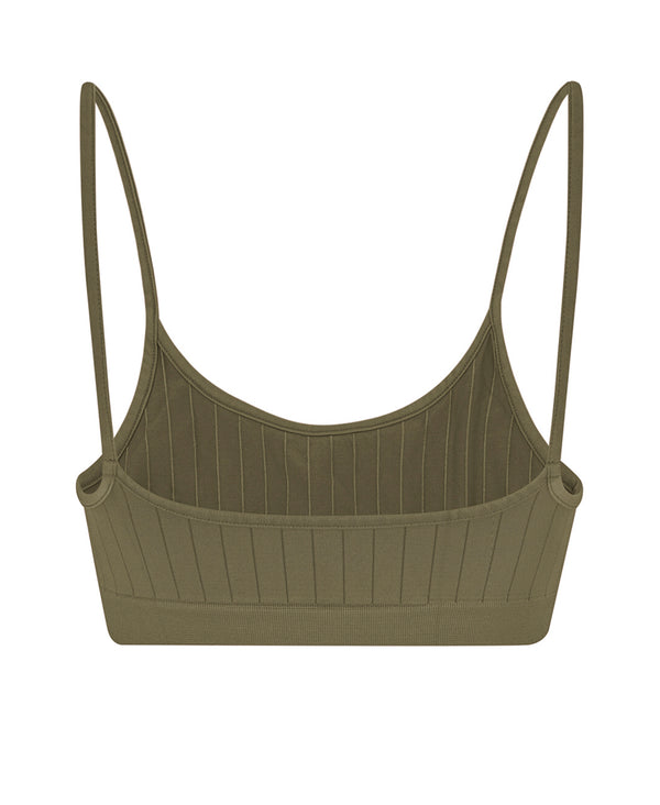 Prism FLAT RIBBED SINCERE Bra Top | Olive
