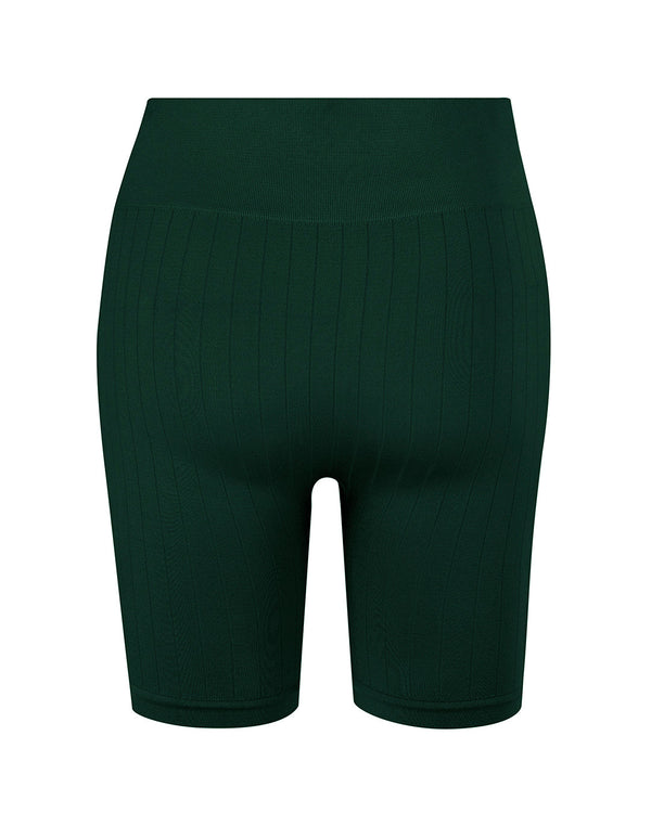 Prism FLUID Flat Ribbed Shorts | Dark Green
