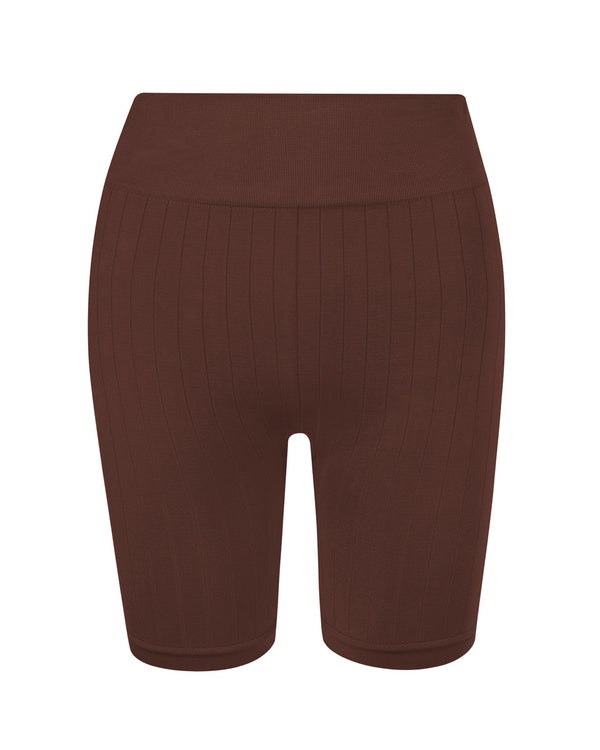 prism FLUID Flat Ribbed Shorts | Maroon