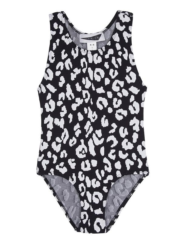 prism GIRLS' LOS ANGELES Swimsuit | Black Leopard