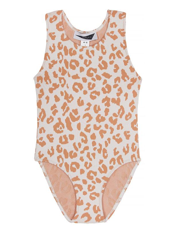 prism GIRLS' LOS ANGELES Swimsuit | Caramel Leopard