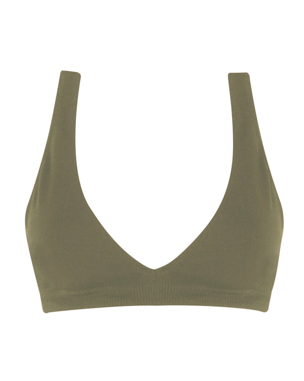 prism GRACEFUL Bikini Bra Top | Olive