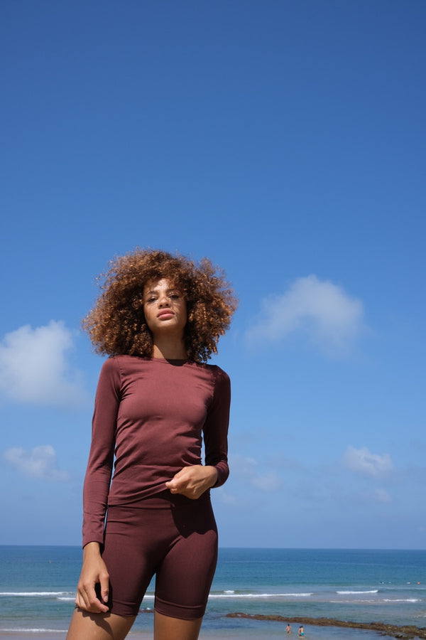 Prism GRACIOUS Long Sleeved Top | Maroon