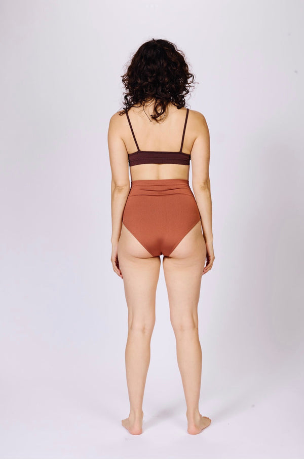 Prism LIBERATED Bikini Bra Top | Chocolate Brown