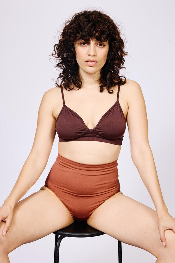 Prism LIBERATED Bikini Bra Top | Chocolate Brown