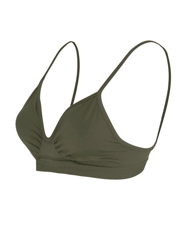 Prism LIBERATED Bikini Bra Top | Olive