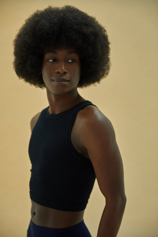 Prism LUMINOUS Ribbed Vest | Black