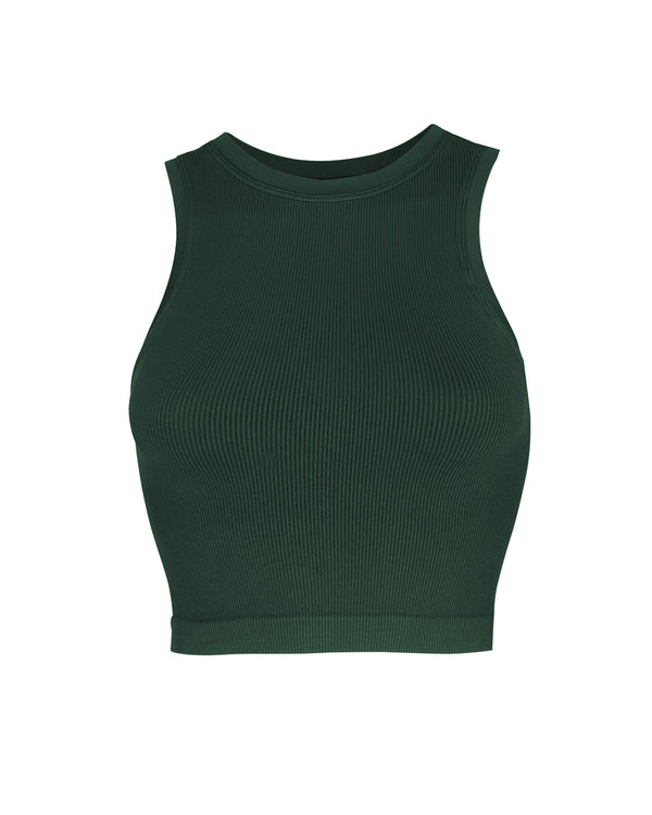 prism LUMINOUS Ribbed Vest | Dark Green