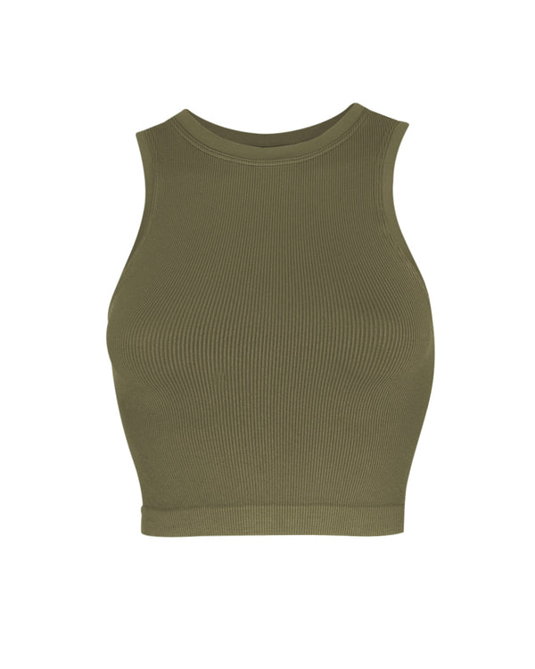 prism LUMINOUS Ribbed Vest | Olive
