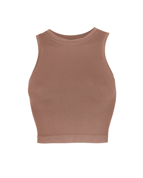 prism LUMINOUS Ribbed Vest | Rusty Pink