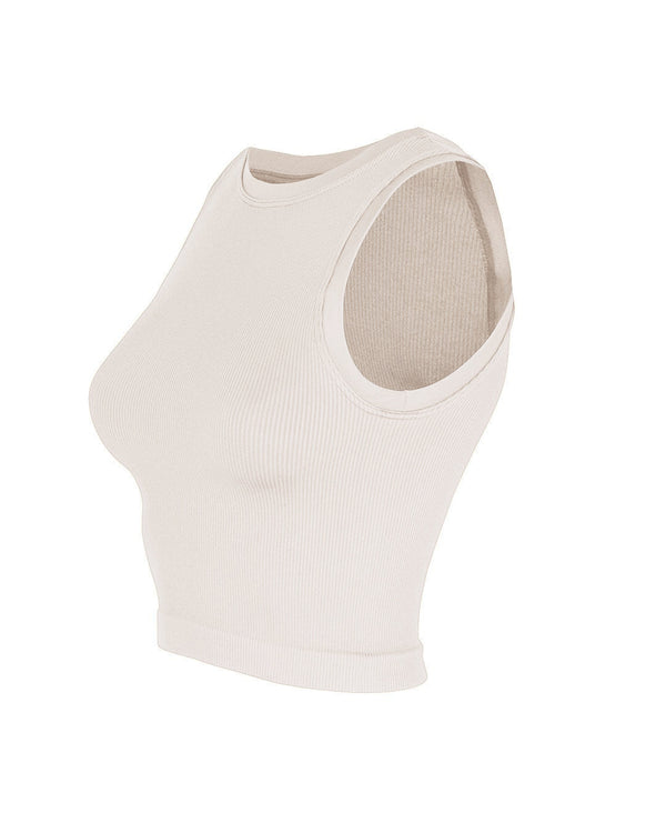 Prism LUMINOUS Ribbed Vest | Taupe