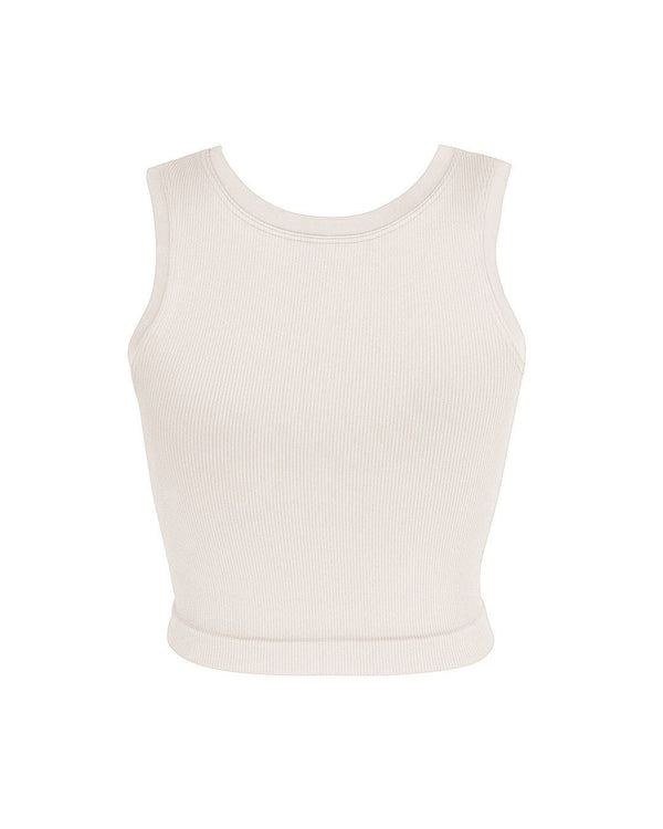 Prism LUMINOUS Ribbed Vest | Taupe